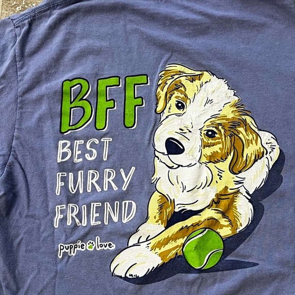 Puppie Love BFF Best Furry Friend Women’s Tshirt. - Picture 7 of 7